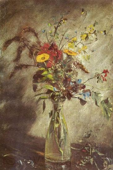 John Constable Flowers in a glass vase, study France oil painting art